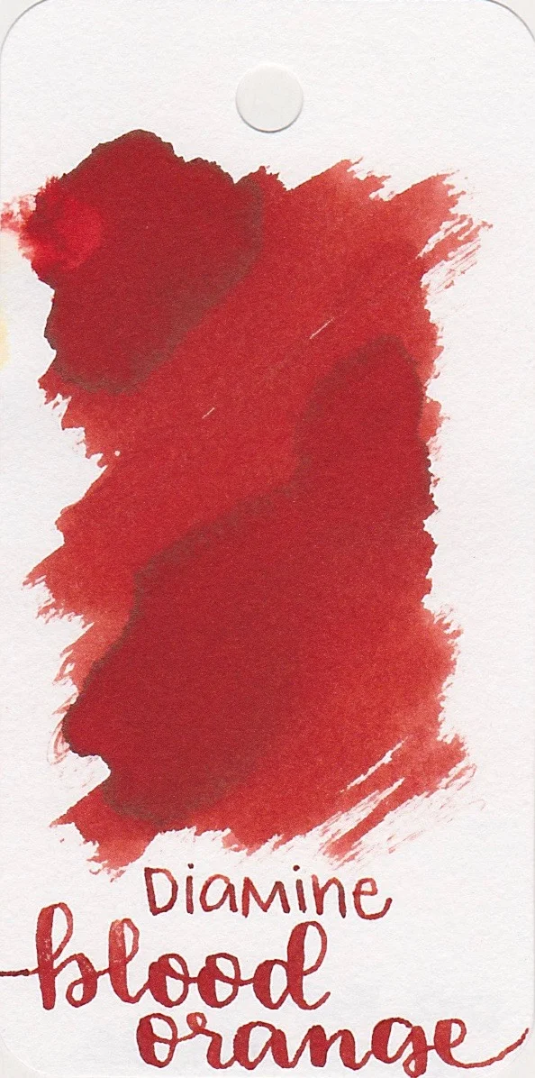 ももきち DIAMINE/ROBERT OSTER/他 Ink Review #123: Diamine Blood Orange — Mountain of Ink